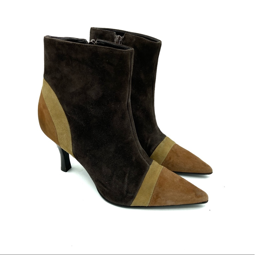 Antonio Melani Womens Booties Brown Tan Beige